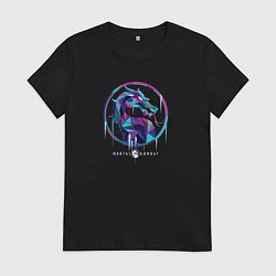 Женская футболка Мортал Комбат Саб-Зиро эмблема