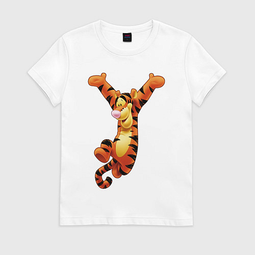 Женская футболка Винни пух - Тигруля / Белый – фото 1