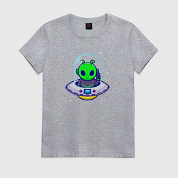 Женская футболка Полёт пришельца