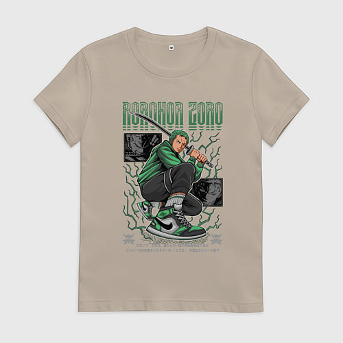 Женская футболка Ван пис Kimura / Миндальный – фото 1