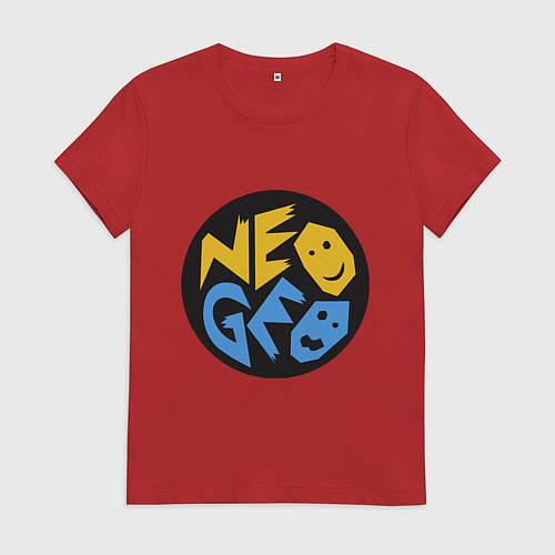 Женская футболка Neo geo logo / Красный – фото 1