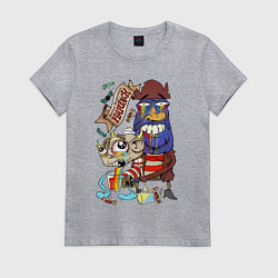 Женская футболка Flapjack - rainbow