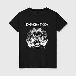 Женская футболка Depeche Mode rock dog