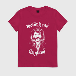 Футболка хлопковая женская Motorhead - Лемми, цвет: маджента