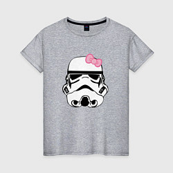 Женская футболка Женский шлем имперского солдата - для пары