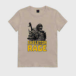 Женская футболка Яростный скелет