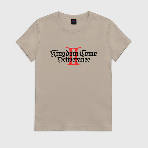 Женская футболка Kingdom Come Deliverance 2 / Миндальный – фото 1