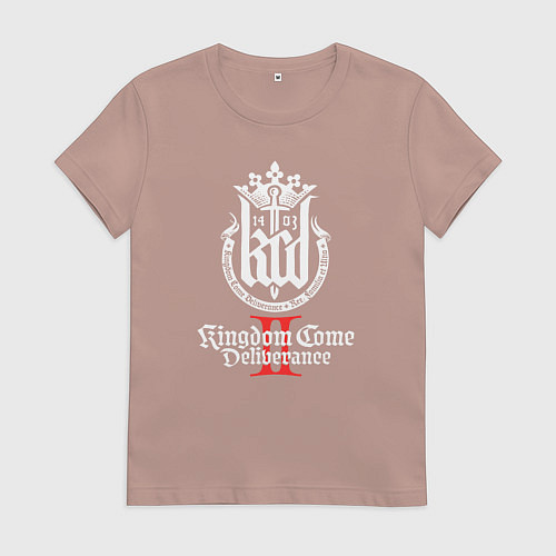 Женская футболка Kingdom Come Deliverance 2 / Пыльно-розовый – фото 1