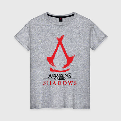 Женская футболка Assassins Creed Shadows - badge / Меланж – фото 1