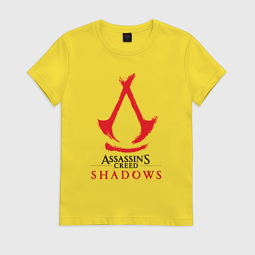 Женская футболка Assassins Creed Shadows - badge / Желтый – фото 1