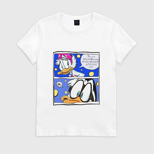 Женская футболка Понка и Дональд / Белый – фото 1