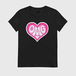 Женская футболка Oh my god love