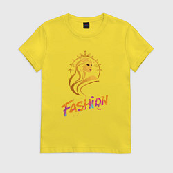 Женская футболка Fashion - портрет девушки