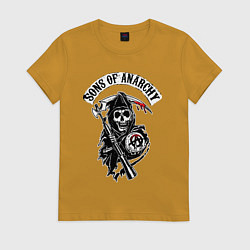 Женская футболка Sons of anarchy - логотип