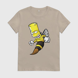 Женская футболка Барт Симпсон шершень - перевоплощение