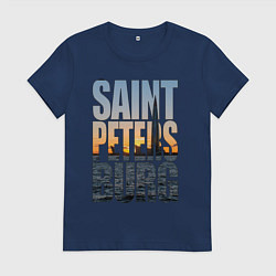 Женская футболка Санкт-Петербург Лахта центр