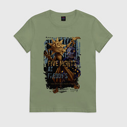 Женская футболка Солнце и луна из аниматроников