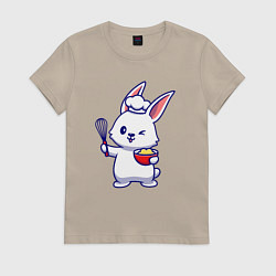 Женская футболка Зайка поварёнок