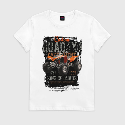 Женская футболка Квадроцикл кастом / Белый – фото 1