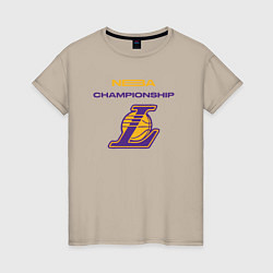 Женская футболка Lakers championship