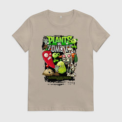Женская футболка Растения против зомби с перчиком