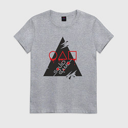 Женская футболка Поиграем в кальмара