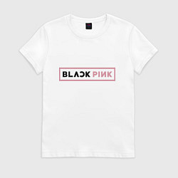 Женская футболка Blackpink - emblem of group of South Korea