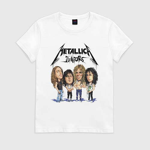 Женская футболка Metallica juniors - cartoon / Белый – фото 1