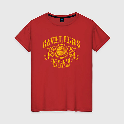 Женская футболка Cleveland basketball / Красный – фото 1