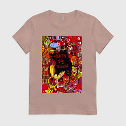 Женская футболка Счастливые лесные друзья - мясо