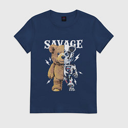 Женская футболка Дикий медведь