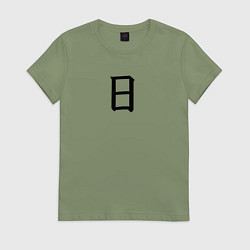 Женская футболка Воскресенье японским иероглифом