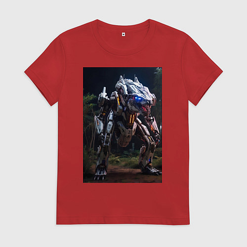 Женская футболка Робот в стиле Horizon / Красный – фото 1