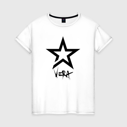 Женская футболка Vera - star / Белый – фото 1