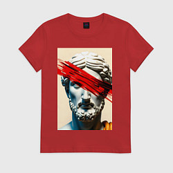 Женская футболка Штрих на античной статуе