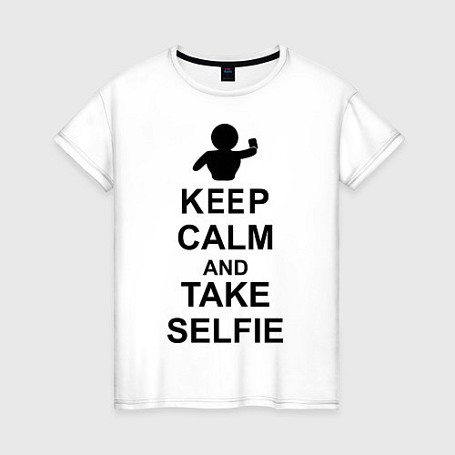 Женская футболка Selfie / Белый – фото 1