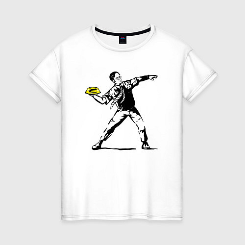 Женская футболка Дуайт Шрут и желе / Белый – фото 1