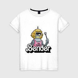 Футболка хлопковая женская Gender Bender, цвет: белый
