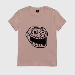 Женская футболка Омега тролл фейс мем