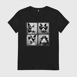 Женская футболка Кролик в фотобудке