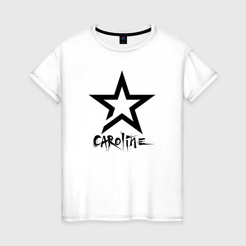 Женская футболка Caroline - star / Белый – фото 1