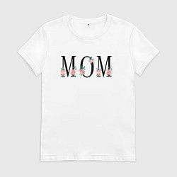 Женская футболка Надпись мама на английском
