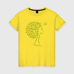 Женская футболка Эко девчонка