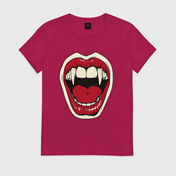 Женская футболка Клыки вампира