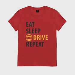 Женская футболка Есть спать ехать