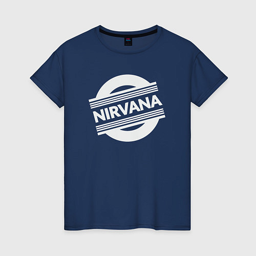 Женская футболка Rock Nirvana / Тёмно-синий – фото 1