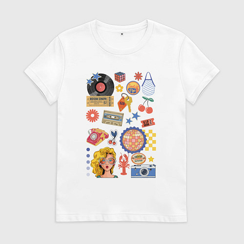 Женская футболка Ретро вещи из 90 годов / Белый – фото 1