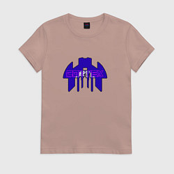 Футболка хлопковая женская Cortex фиолетовый aneurism iv, цвет: пыльно-розовый