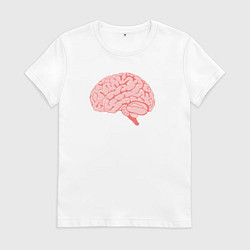 Женская футболка Мозг иллюстрация