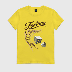 Женская футболка Рука с когтями и игральные кости